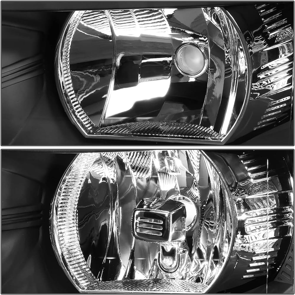 DNA MOTORING HL-OH-CSIL07-BK-CL1 Black Housing Headlight 07-13 Sylvarad 1500/07-14 Silvarad 2500 HD 3500
