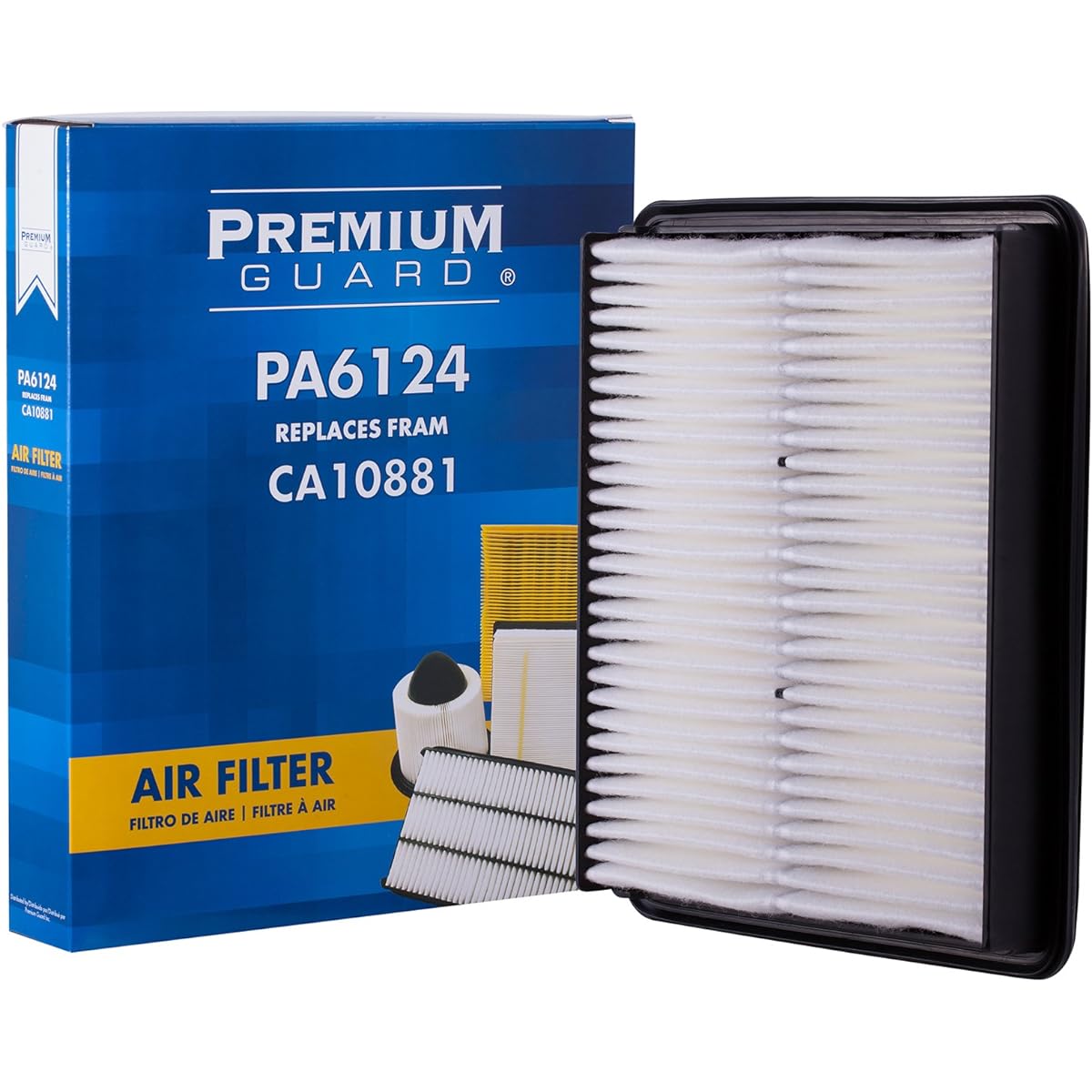 PG Air Filter PA6124 | 2012-17 Hyundai Azera 2010-12 Santa Fe 2011-15 Sonata 2014-16 Years Kiakadenza 2011-16 Optima 2011-13 Sorent