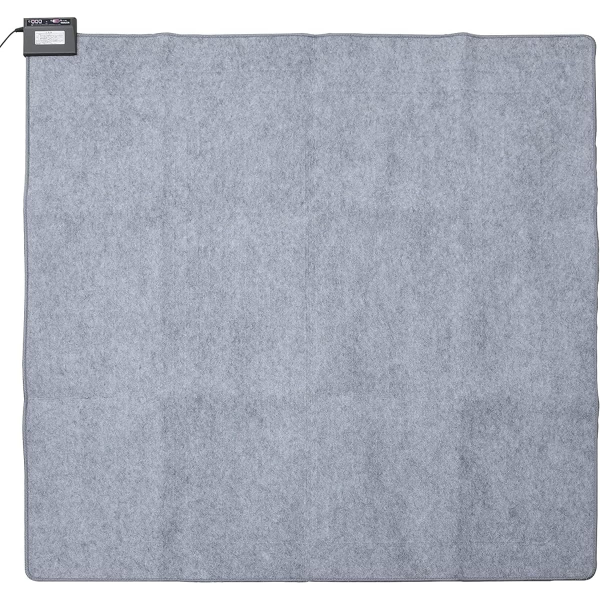 [Yamazen] Hot Carpet, Electric Carpet, 2 Tatami Mats, Deodorizing Source (Mite Extermination Function) (Left/Right Heating Side Switch) (6 Hour Auto Off Timer) (Non-slip Back Side) (176cm x 176cm) Gray NUK-203