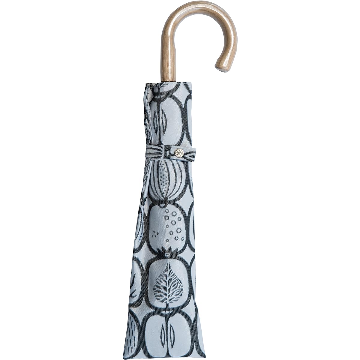Makita Shoten + Stig Reventri FRUKTLADA Women's Folding Umbrella, Scandinavian Design, Luxury Koshu Ori, Made in Japan