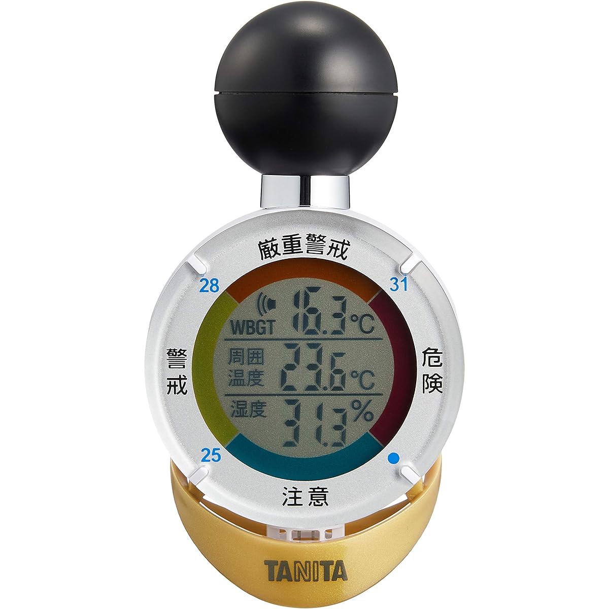 Tanita Black Ball Heatstroke Index Meter Digital Heatstroke Alarm TT-562GD