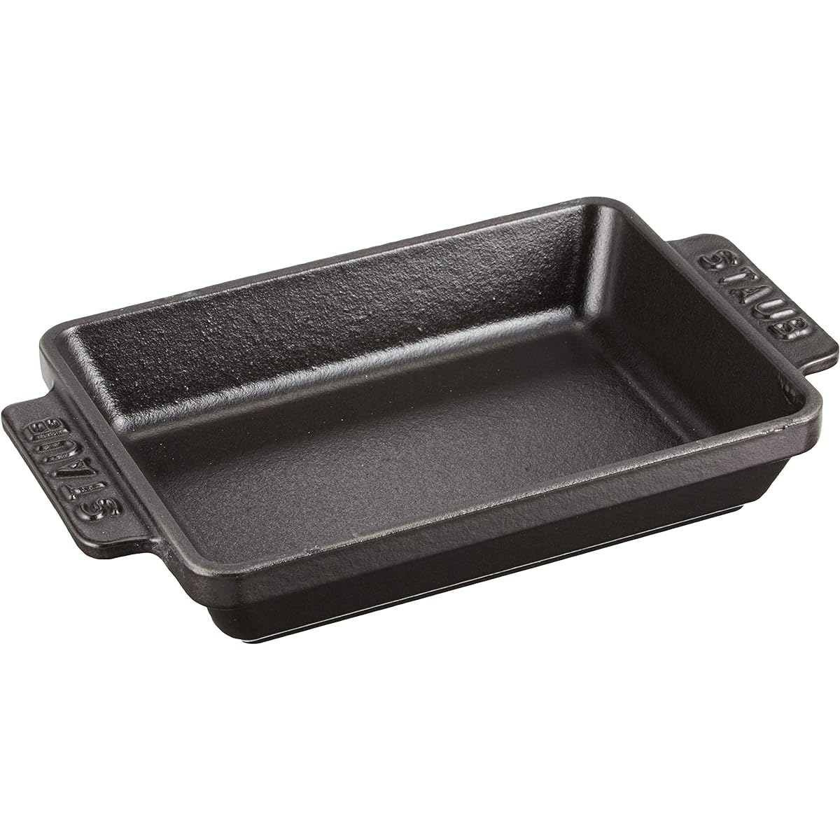 staub "Mini Rectangular Dish Black 15 x 11cm" Enamel Iron Gratin Dish [Authorized Japanese Product] Dish 40509-548