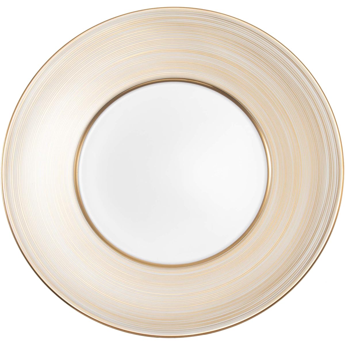 NARUMI Plate Gold Swirl Band 27cm Gold Stylish Elegant Flat Plate Rim A La Carte Plate Made in Japan 52146-5666