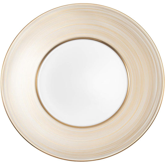 NARUMI Plate Gold Swirl Band 27cm Gold Stylish Elegant Flat Plate Rim A La Carte Plate Made in Japan 52146-5666
