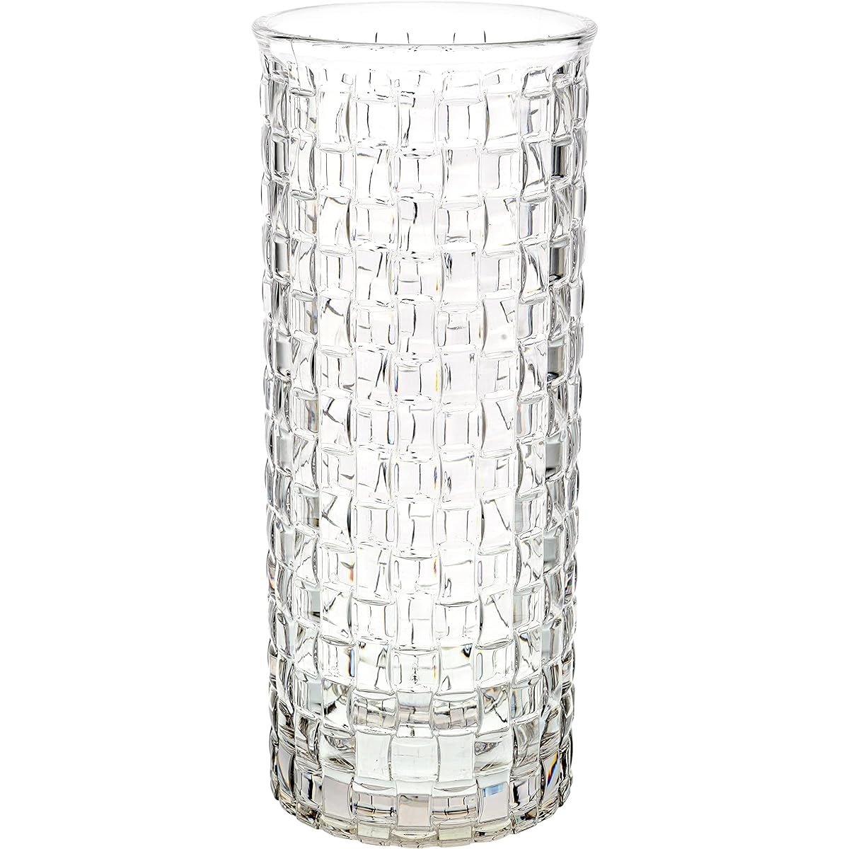 FOYER Unbreakable Vase Flower Base Polycarbonate Stylish Height 30 cm Width 12.5 cm Large 2300151