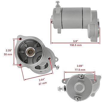 Compatible with Caltric Starter Polaris Scrambler 400 2x4 4X4 1995-2002