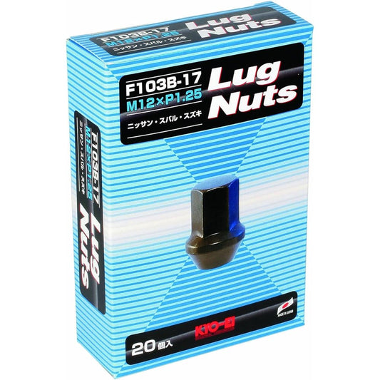 KYO-EI [Kyoei Sangyo] Lug nuts [Quantity: 20 pieces] [Bag type 17HEX] M12 x P1.25 F103B-17-20P