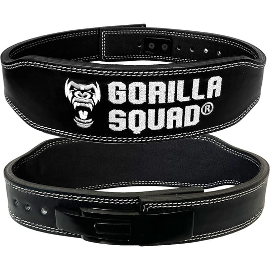 GORILLA SQUAD Lever Action Belt Narrow Type Power Belt Leather Belt Training Belt