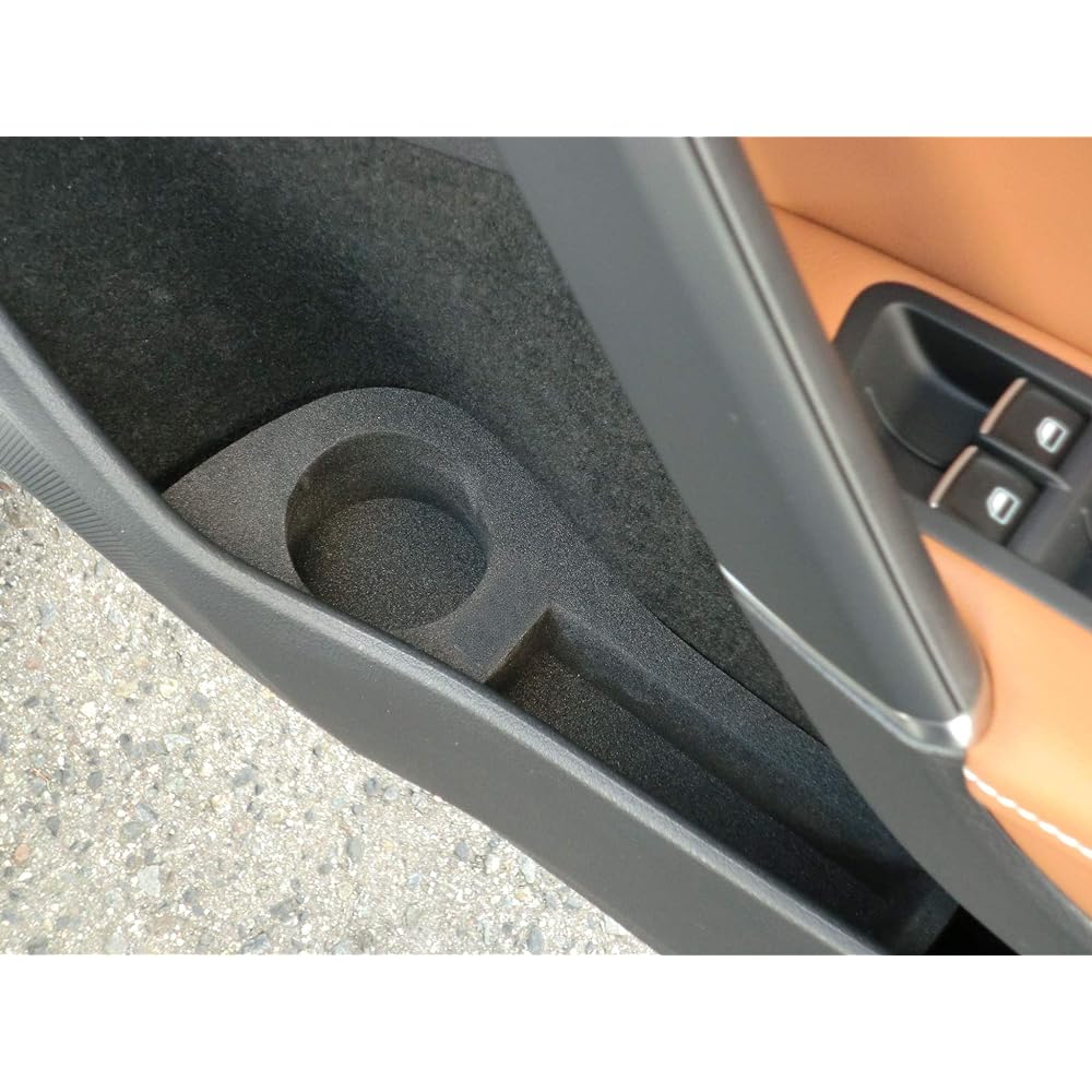 CASPORT Drink Holder & Booklet Holder Set VW Golf 7.5 Golf 7 CAVW060 (Black)