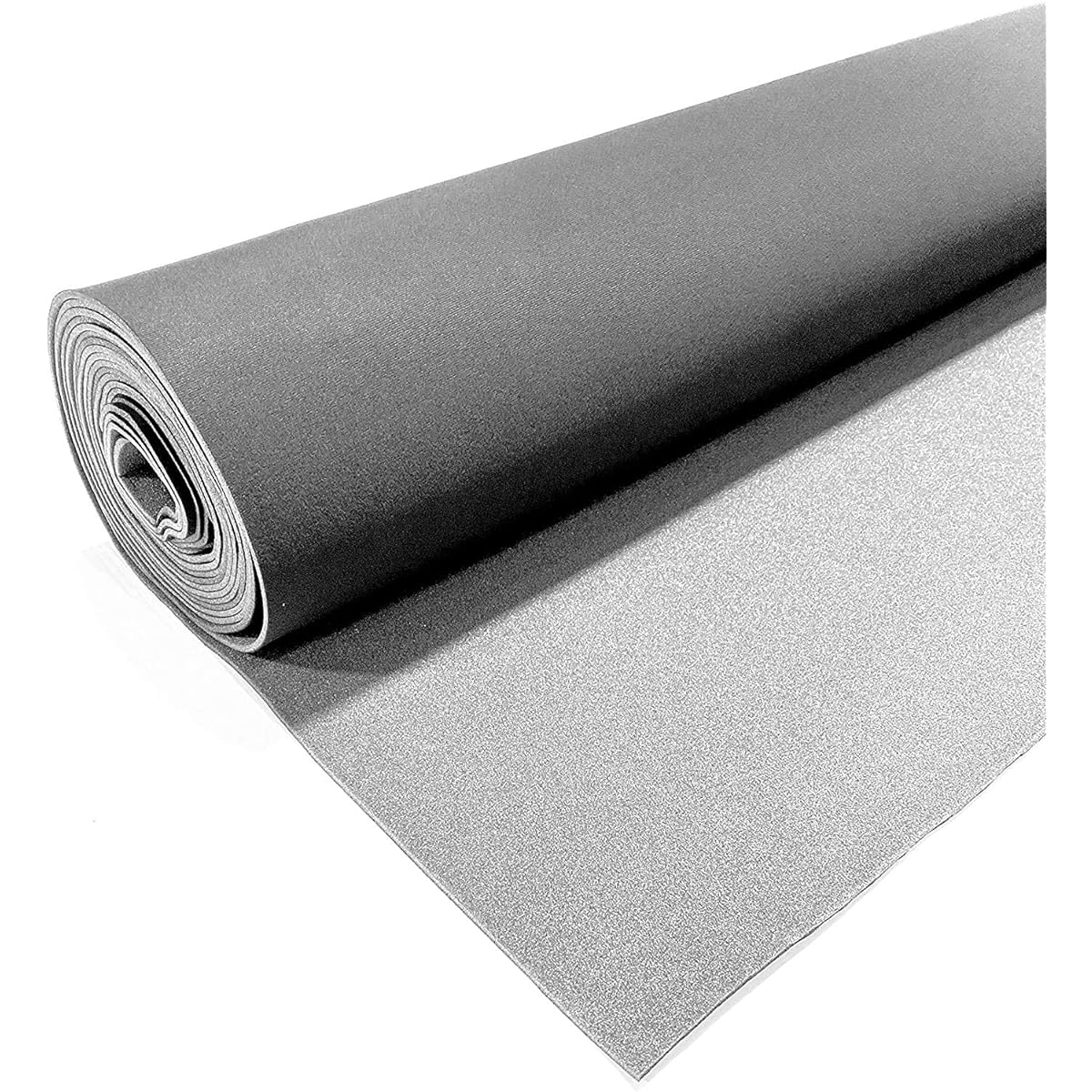 Dark Gray/Charcoal Auto Headliner 3/16 Inch foam backing fabric width 60 inches x 120 inches (10 feet)