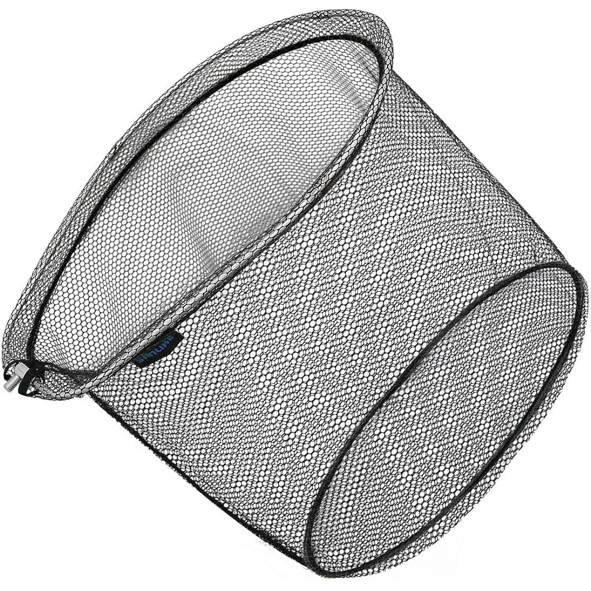 SANLIKE Large Thigh Net Aluminum Oval Ball Net Folding Ball Frame Nylon Landing Net Rubber Coating Thigh Net S/M/L