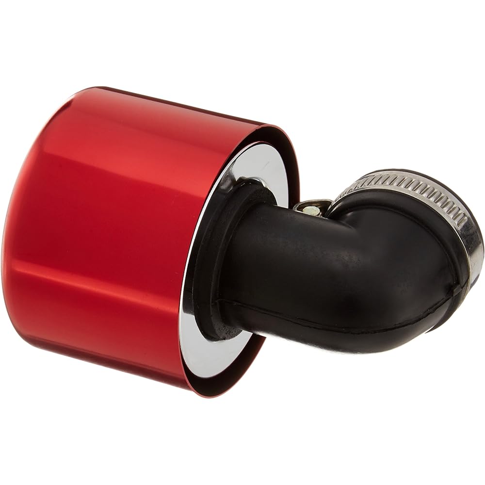 KITACO Super Power Filter (φ35/Elbow 90°) General Purpose Red Anodized 515-0600351