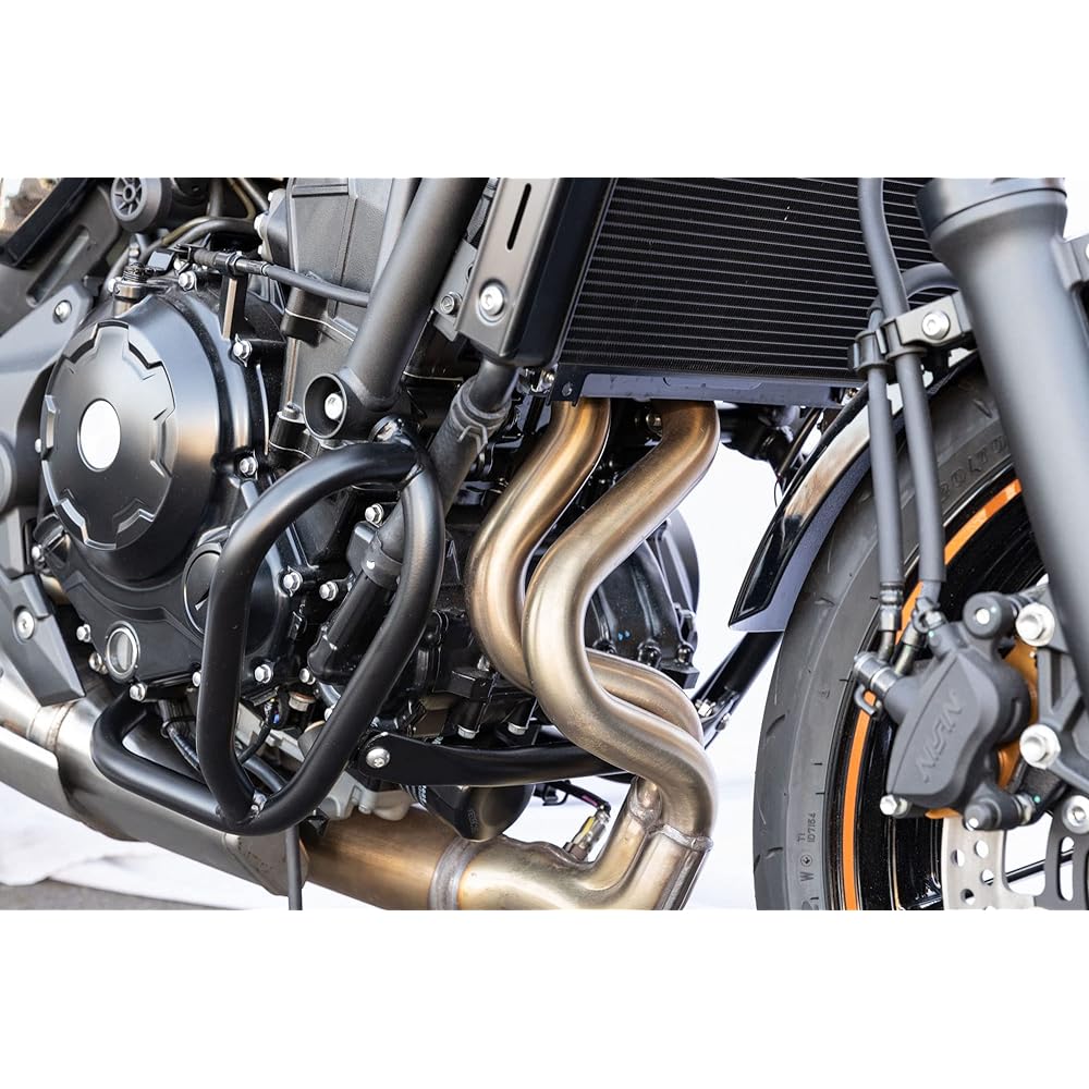 Kijima Motorcycle Parts Engine Guard 22.2mm Steel Matte Black Finish Z650RS('22-/8BL-ER650M) 405-245