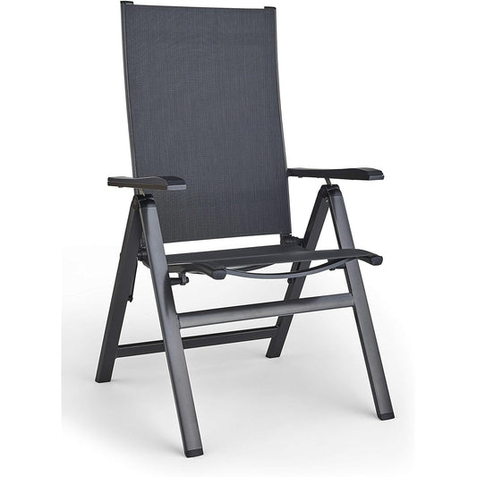 Takasho folding high back low chair approx. W91.5 x D51 x H82.5cm