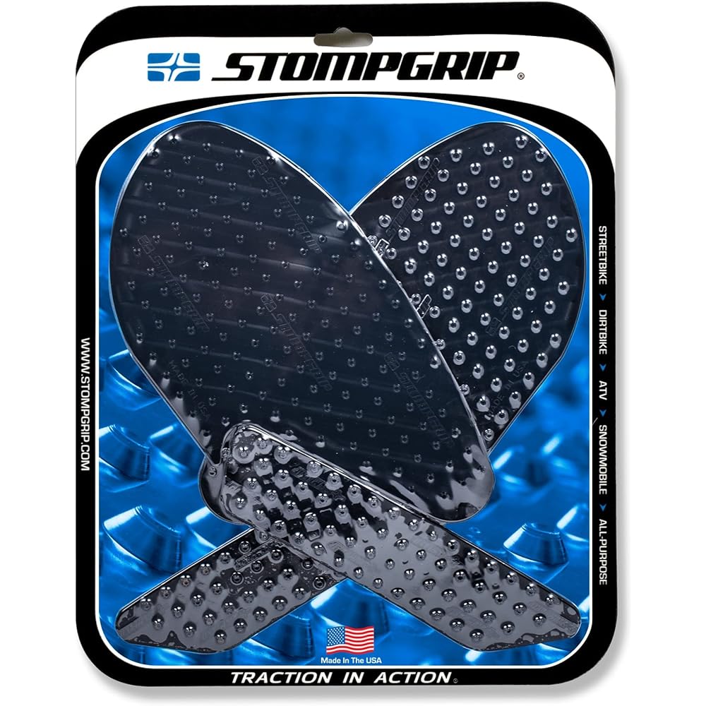 STOMPGRIP Traction Pad Tank Kit Black VOLCANO YZF-R25/3 19-20 55-10-0163B