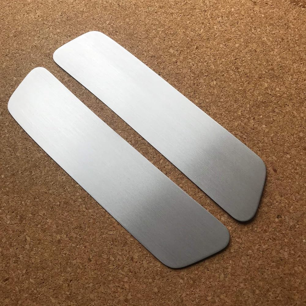 Daihatsu Copen L880K Scuff Plate, Aluminum Panel, Hairline Finish, Aluminum, Set of 4