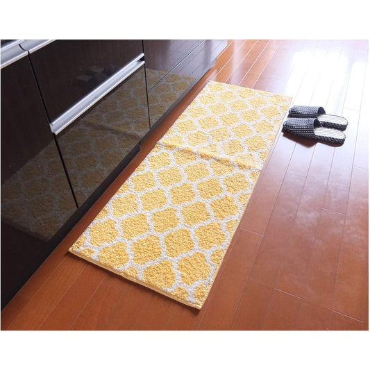 Scandinavian design Ellipse kitchen mat 45 x 240cm (yellow)