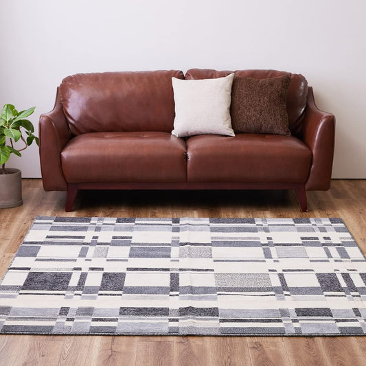 Hagiwara Rug Gray Approx. 190 x 240cm "Arabica" Tufted Rug Flame Retardant Mite Resistant Antibacterial Odor Resistant Made in Japan