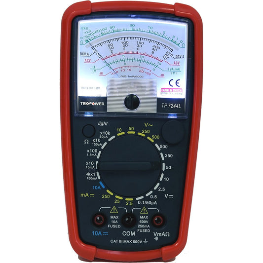 TP7244L 7-Function 20-Range Analog Multimeter With Back Light with Strong Protective Holster