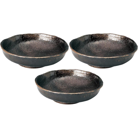 Set of 3 Amber size 10 mortar bowl [29.5×8.5cm] [Large bowl]