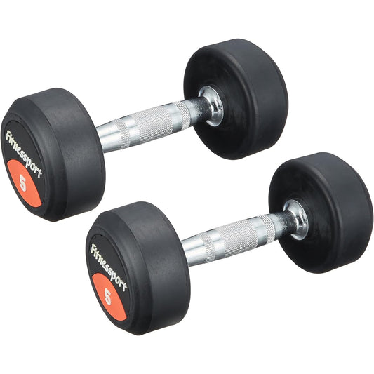 EVERNEW Rubber Dumbbell 5kg ETB464