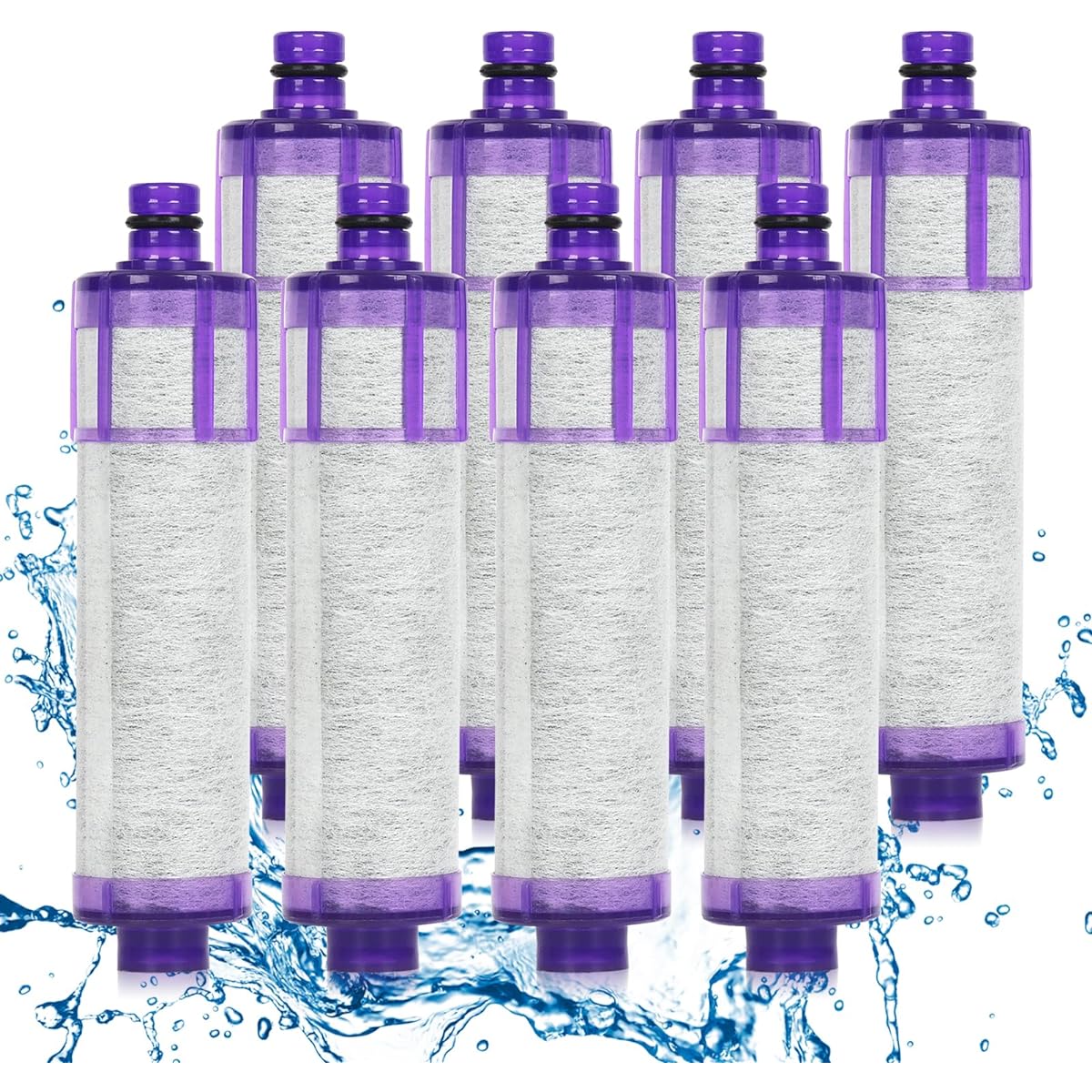 Replacement Water Purifier Cartridge All-in-one Water Purifier Faucet High Chlorine Removal Type High Performance Cartridge Compact Faucet JF-22 Non-Genuine Product Compatible Product (JF-22-E 8 Pieces)