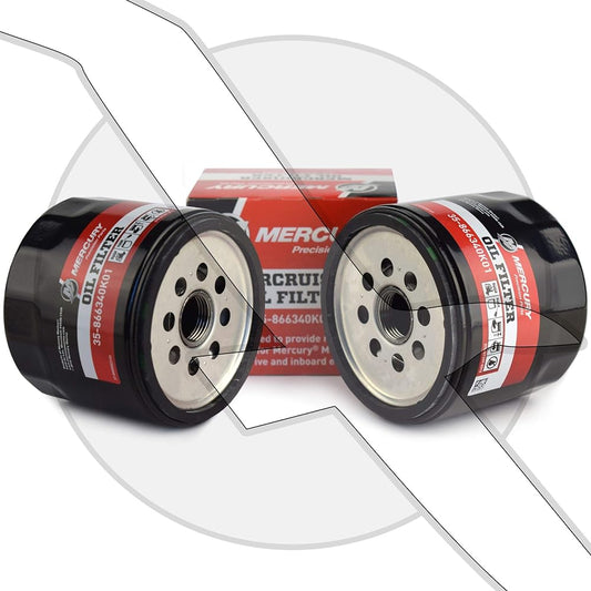 Mercury Marine Mercruiser Oil Filter 2 Pack 35-866340K01