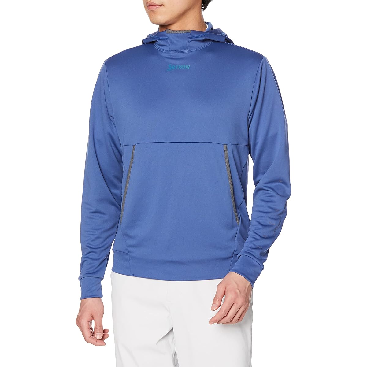 [SRIXON] Cut and Sew [ZERO ROUND] Sweat Absorbent Stretch Hooded Plain Simple Practice Golf RGMVJL51 Men's
