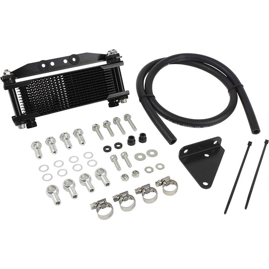 SHIFT UP Oil Cooler Kit (Tappet Cap Mount) Original 12 Stage Black Core/Black Pipe Grom (2013-2018) | MSX125 (2013-2018) 260047-66