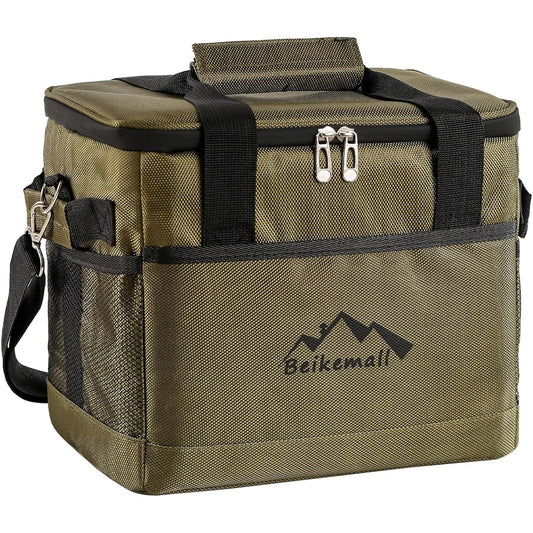 BEIKEMALL Cooler Box 10L 18L 35L 68L Insulated Bag Foldable Fishing BBQ Picnic Fireworks BBQ Camping Thermal Insulation Bag Waterproof Lightweight Handheld and Shoulder Bag Convenient to Carry