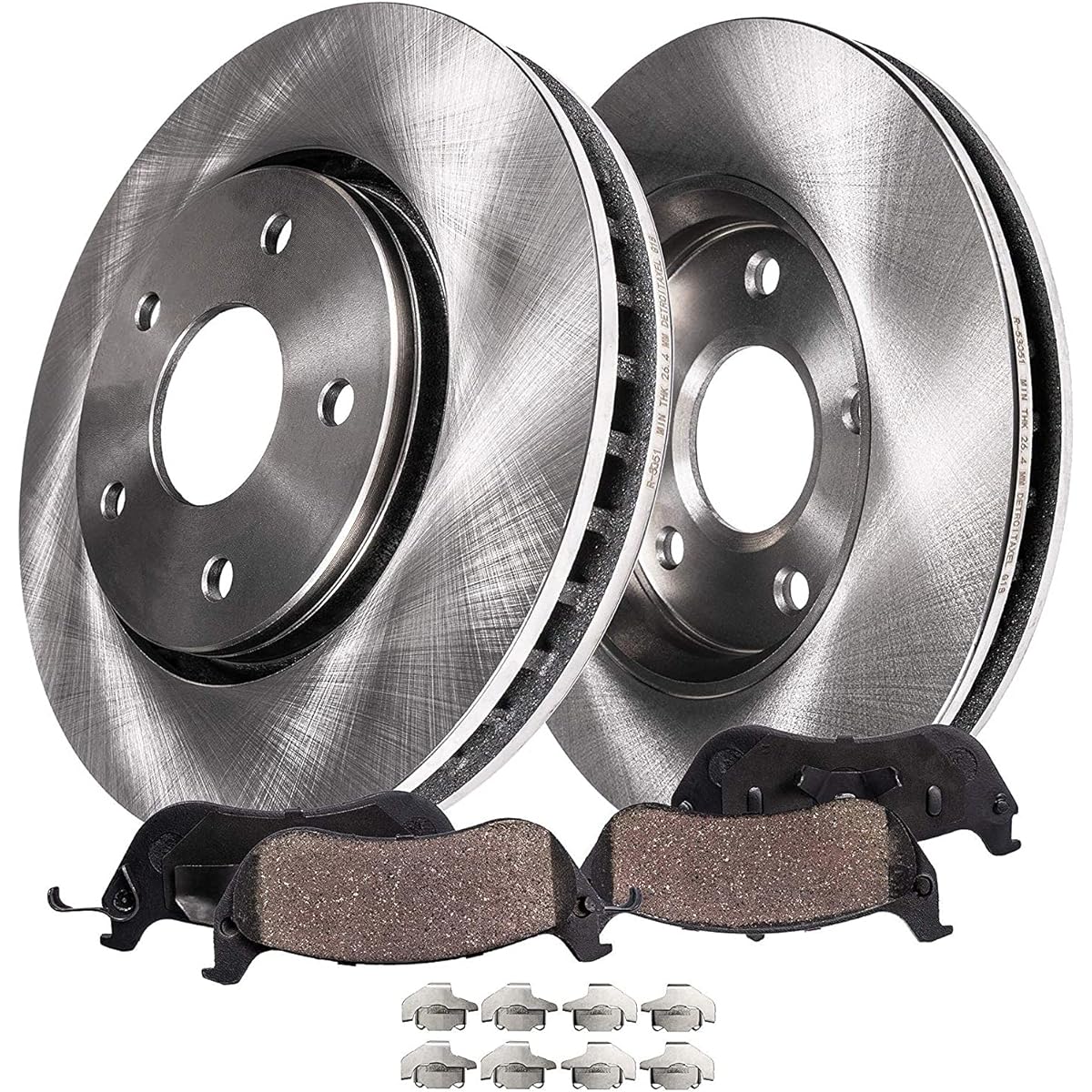 DETROIT AXLE Front Brake Kit 07-17 Toyota Kamuri ES350 08-18 Avalon Lexus ES300H 2008 2010 2010 2010 2015 2015 2015 2016 Brake Lotter Ceramic Brake Pad Ceramic Brake for Exchange