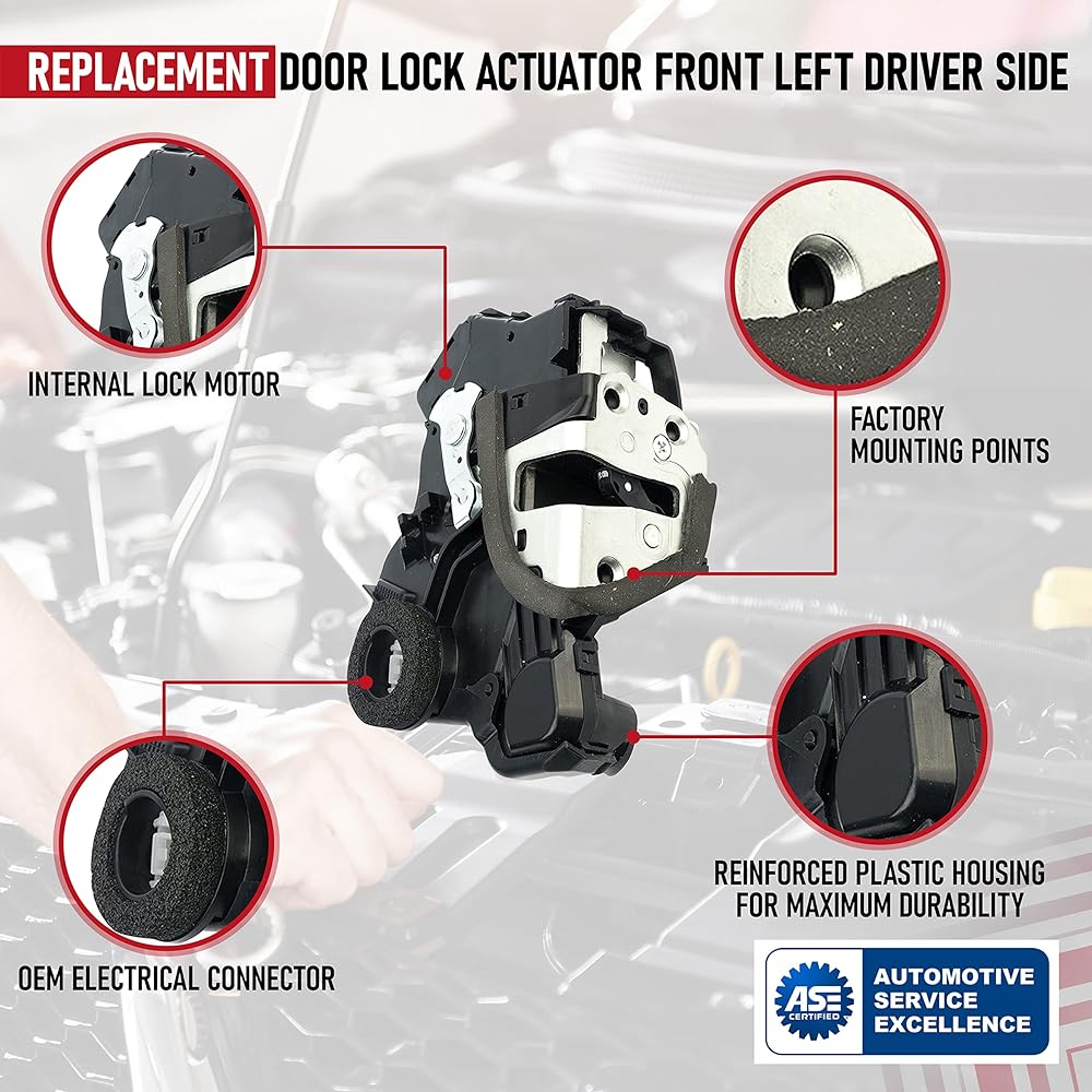 Door lock actuator motor -Front left driver side -Toyota 4runner, Kamuri, Tandra supported -Lexus ES350, GS350, LS460, RX450H -Sion TC, XB, XD -69040-06180, 69040-06180