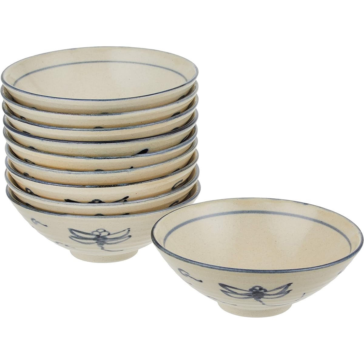 10 セット matcha bowls, Annan Ping tea bowls [14.5 x 5.2cm] [Ryotei, hotel, Japanese utensils, restaurants, business utensils, utensils]