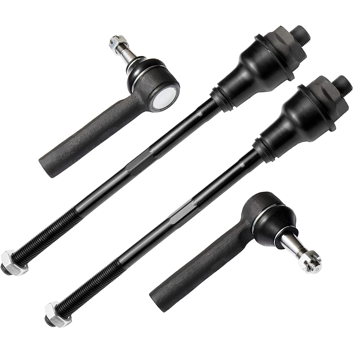 Suspension Dude 4 Piece Inside/Outer Tie Rod End Chevrolet GMC Hummer ES3488 ES3493