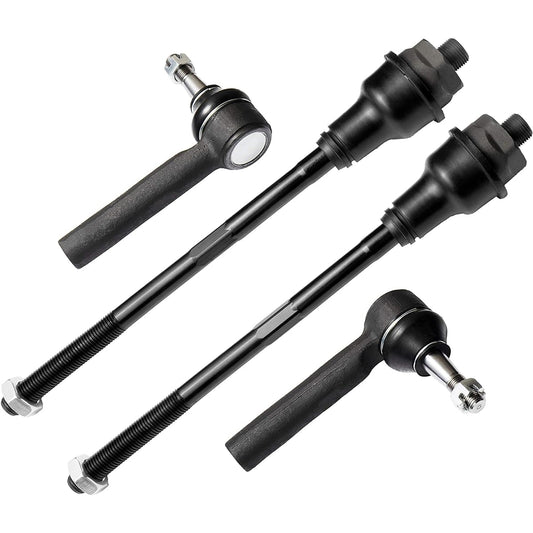 Suspension Dude 4 Piece Inside/Outer Tie Rod End Chevrolet GMC Hummer ES3488 ES3493