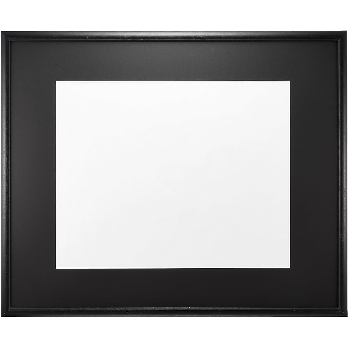 FUJICOLOR Picture Frame Wide Matte Frame M5000 Acrylic All Paper Wooden Black 406508