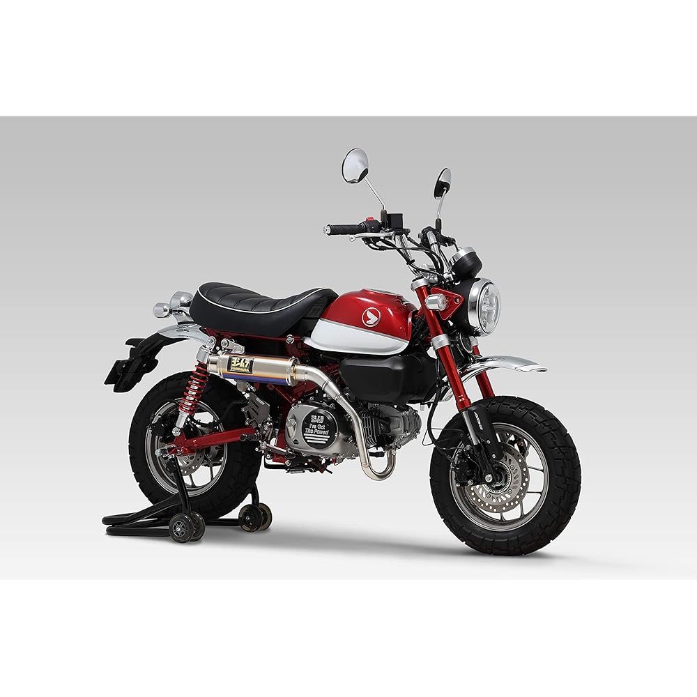 Yoshimura Full Exhaust Monkey125(18) GP-MAGNUM Cyclone TYPE-UP Government Certification Machine Bench EXPORT SPEC Titanium Blue Cover 110A-400-5Y80B