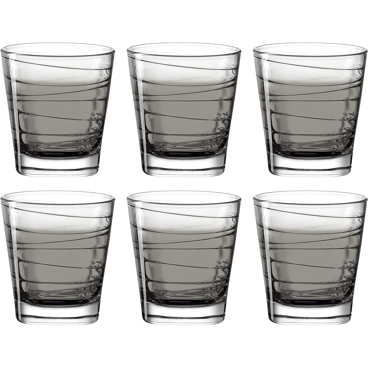 LEONARD tumbler set of 6 gray 250ml Vario 026846