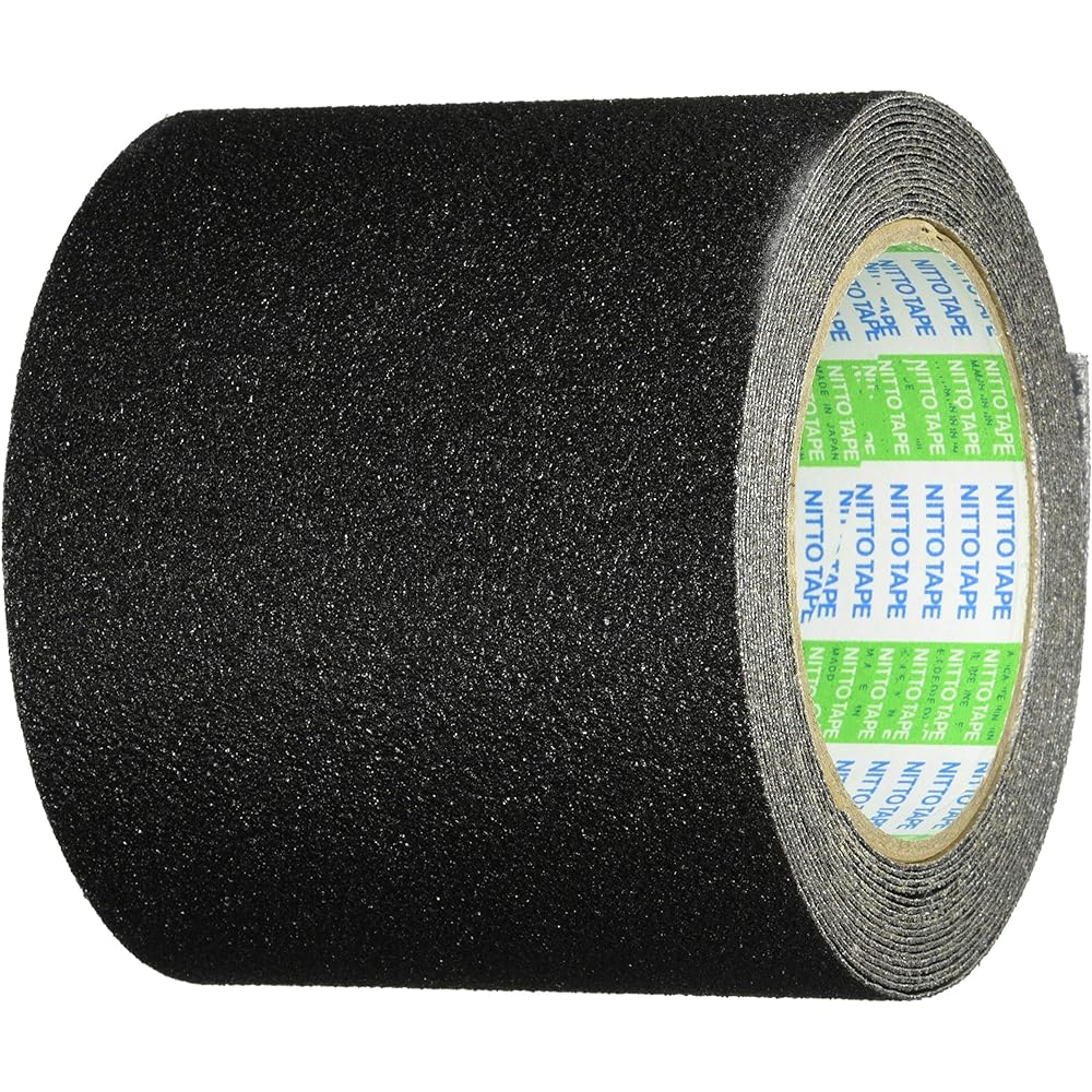 Nitto Denko Anti-skid tape AS-127BOX 1.0mmX100mmX5m Black AS127BOX100B (Quantity: 12 rolls)