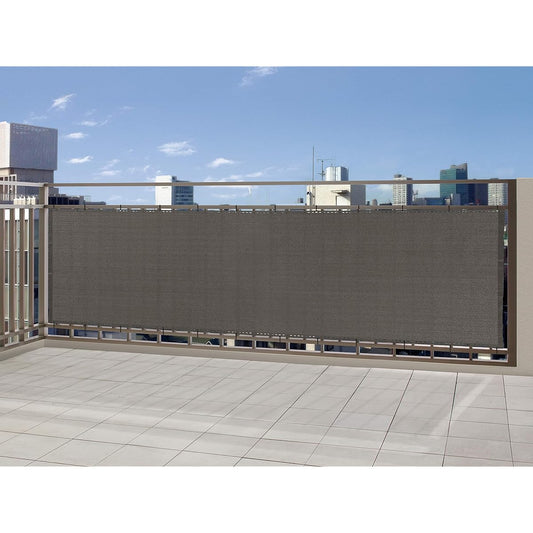 Takasho Sunshade Balcony Shade Prime Charcoal Gray 3.6 x 1m GSP High Grade Model [5 Year Warranty] Shade Sunshade Awning GSP-1036C5