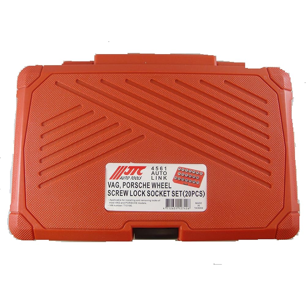 JTC Wheel Lock Socket Set SST Special Tool for Imported Cars VW. Porsche Genuine Lock Bolt Adapter. #50, #51, #52, #53, #54, #55, #56, #57, #58, #59, #