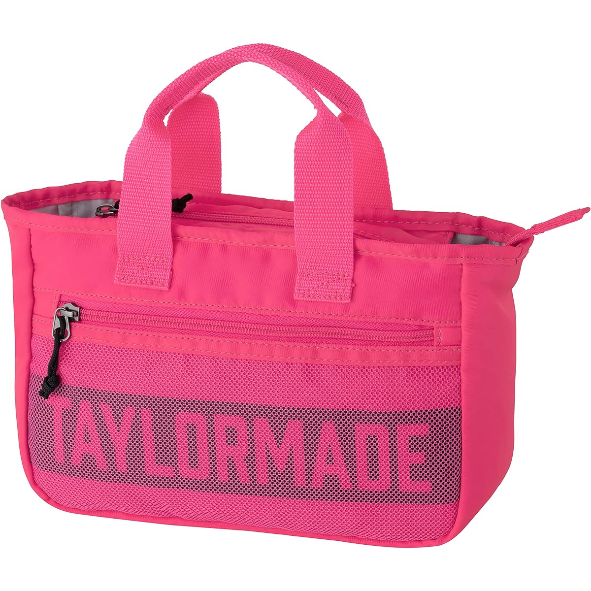 [TaylorMade] Box Logo Round Tote Pink Unisex Round Tote Bag