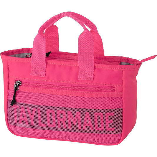 [TaylorMade] Box Logo Round Tote Pink Unisex Round Tote Bag