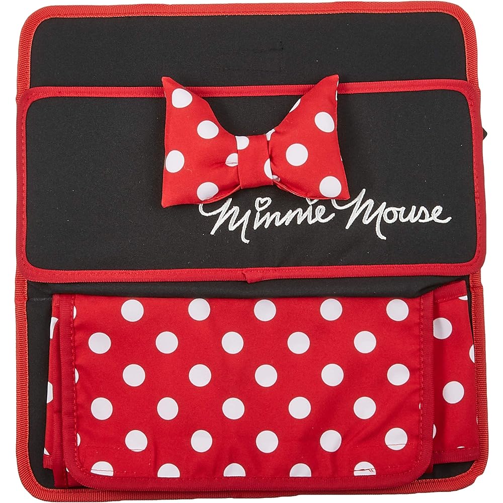 BONFORM Seat Cover Disney/Minnie Lovely Minnie Light/Normal Car Front 2 Pieces Easy to Install Fully Washable Front-2 Black 2000-12BK