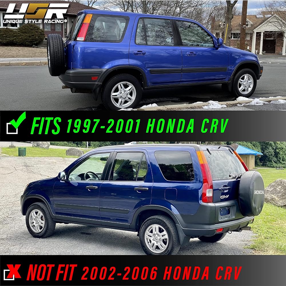 USR DEPO 97-01 CRV Tail Light-JDM Style Red/Clear Lens Rear Tail Lamp Set (left+right) 1st generation 1997-2001 Compatible with Honda CR-V