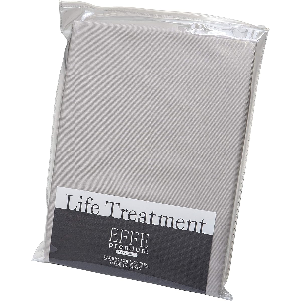 French Bed Fitted Sheet Semi-double "Effe Premium Mattress Cover) Compatible with mattress thicknesses up to 35 cm French Twill Weave Made in Japan 100% Cotton 122 x 195 cm Gray [Authentic French Bed Product] 035972260