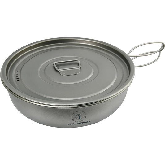A.S.F. OUTDOOR Titanium frying pan (L) with lid 1200ml 19cm