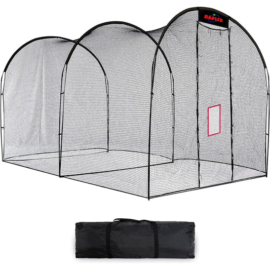 Kapler Batting Gauge 5x3x3m Baseball Batting Gauge Compatible with Hardball/Softball, Carry Bag Included, Ball Protection Net