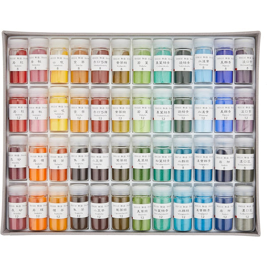 Nakagawa gofun Japanese painting paints phoenix mineral pigments Momoyama 48 color set