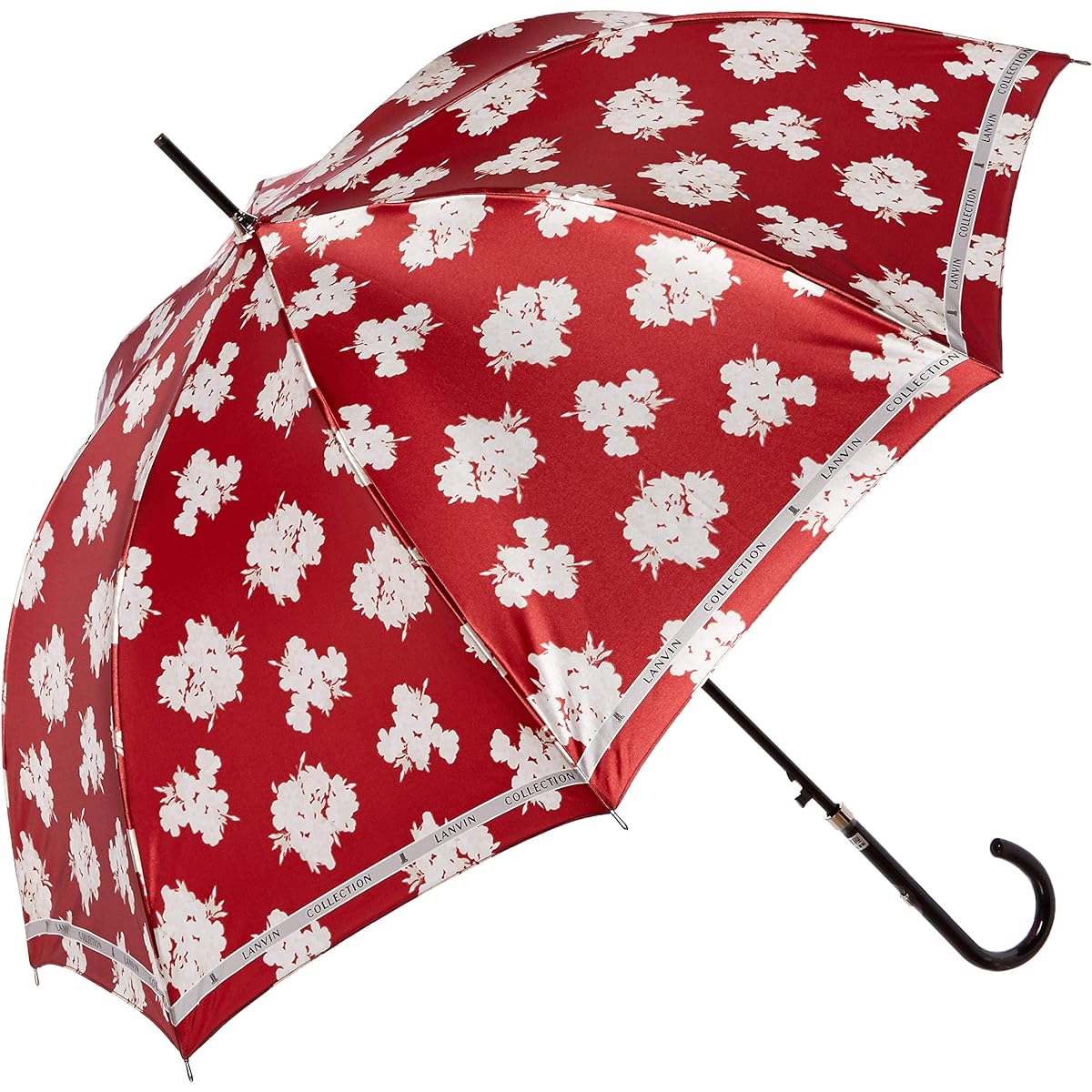 [Moonbat] MOONBAT LANVIN COLLECTION Long Umbrella Umbrella Satin Flower Floral Pattern Women's 21-083-10527-00 Rib Length: 60cm